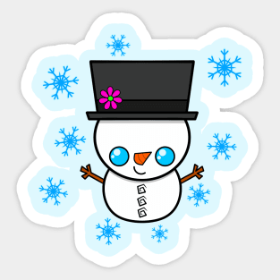 Snowman Snowday Sticker